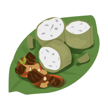 Lemang food illustration png