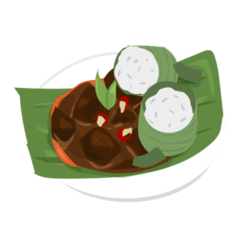 Lemang food illustration png