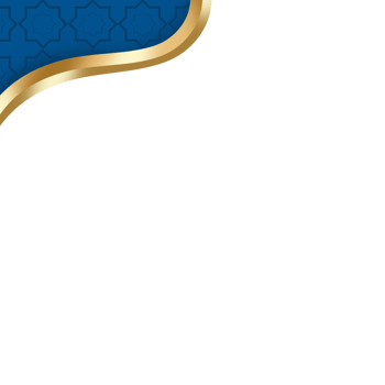 Golden Islamic border png