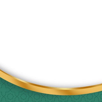 Golden Islamic border png