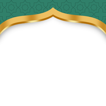 Golden Islamic border png
