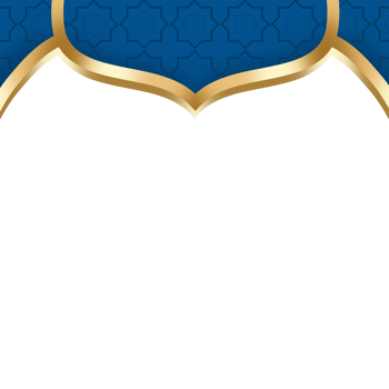 Golden Islamic border png