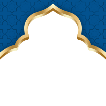Golden Islamic border png