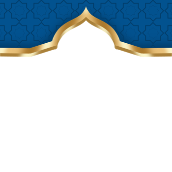 Golden Islamic border png