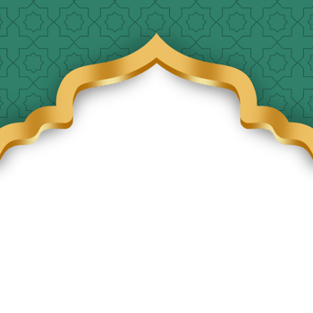 Golden Islamic border png