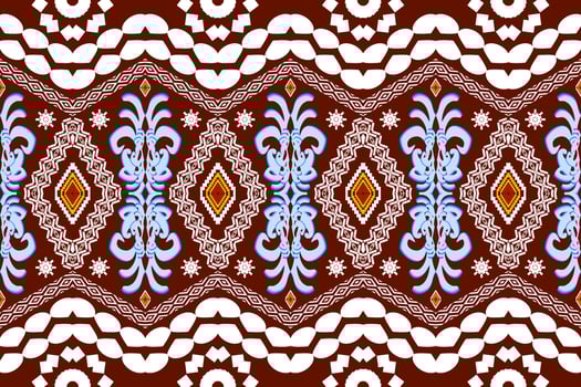 Geometric ethnic oriental traditional art pattern.Figure tribal embroidery style.Design for ethnic background,wallpaper,clothing,wrapping,fabric,element,sarong,vector illustration vector