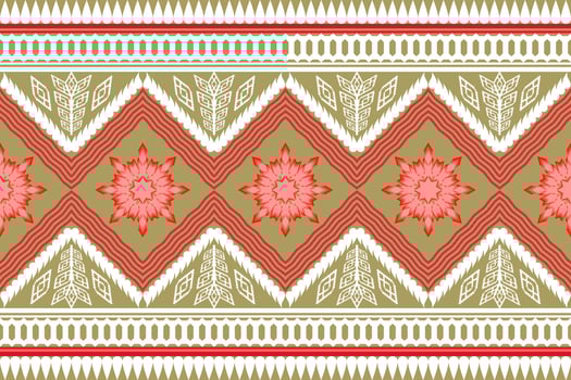 Geometric ethnic oriental traditional art pattern.Figure tribal embroidery style.Design for ethnic background,wallpaper,clothing,wrapping,fabric,element,sarong,vector illustration vector