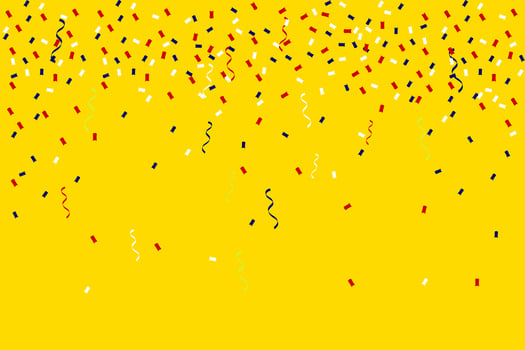 Confetti sprinkles background vector illustration