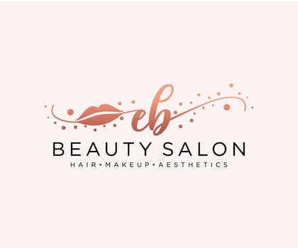 Initial EB feminine logo collections template. handwriting logo of initial signature, wedding, fashion, jewerly, boutique, floral and botanical with creative template for any company or business. vector