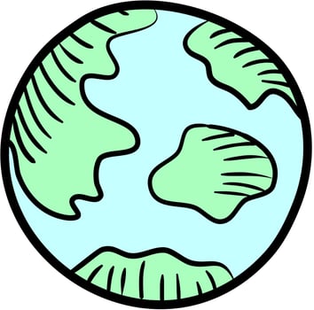 Space  Elements, Meteorite,Planet Earth vector