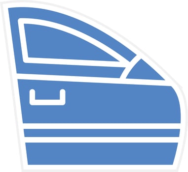 Car Door Vector Icon Design