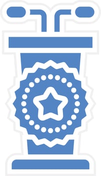 Winner Podium Vector Icon Design
