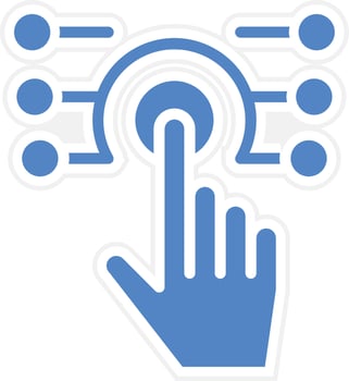 Touch Technology Vector Icon Design