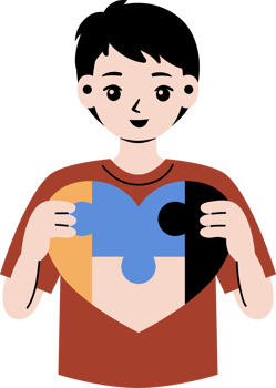 autism kid illustration png