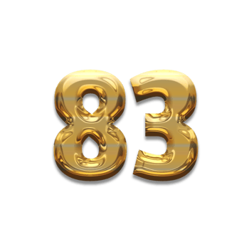 Number gold luxury, use birthday,age,anniversary png