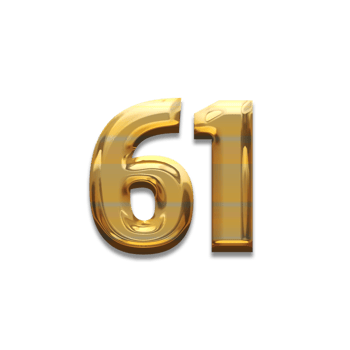 Number gold luxury, use birthday,age,anniversary png