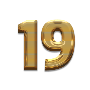 Number gold luxury, use birthday,age,anniversary png
