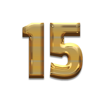 Number gold luxury, use birthday,age,anniversary png