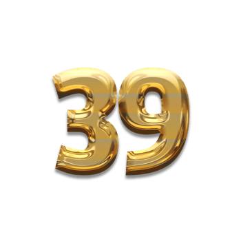 Number gold luxury, use birthday,age,anniversary png