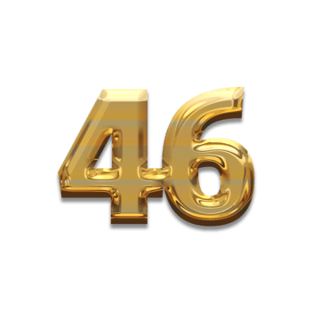 Number gold luxury, use birthday,age,anniversary png