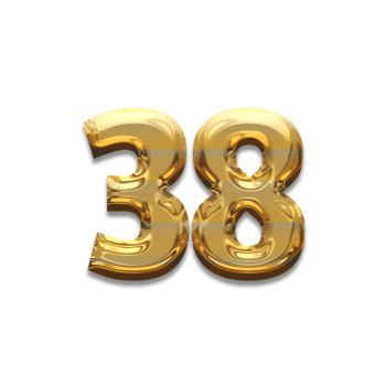 Number gold luxury, use birthday,age,anniversary png