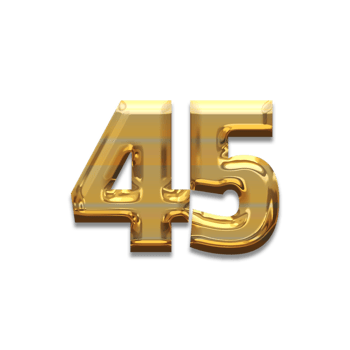 Number gold luxury, use birthday,age,anniversary png