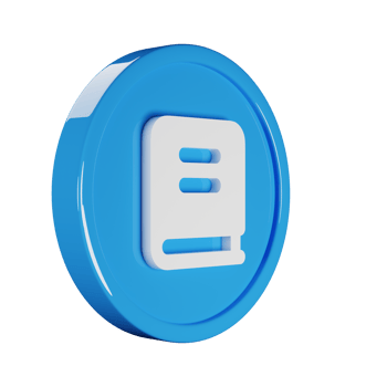 Book Business Icon 3D Render Illustration png