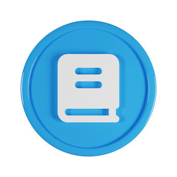 Book Business Icon 3D Render Illustration png