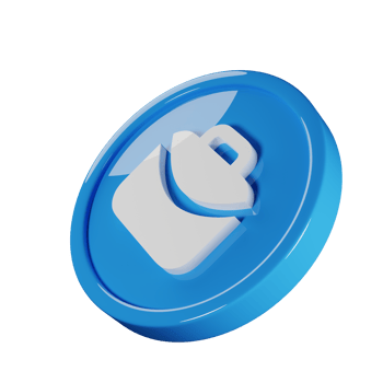 Briefcase Business Icon 3D Render Illustration png