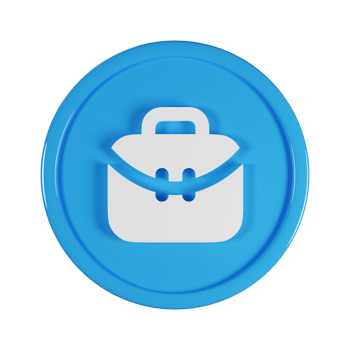 Briefcase Business Icon 3D Render Illustration png
