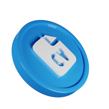 File Cv Business Icon 3D Render Illustration png