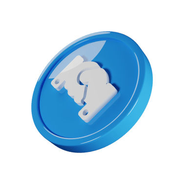 Handshake Business Icon 3D Render Illustration png
