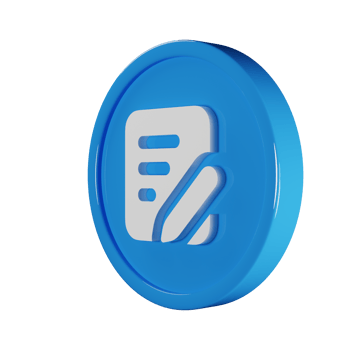 Memo Pencil Business Icon 3D Render Illustration png