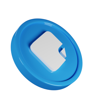 Note Sticky Business Icon 3D Render Illustration png