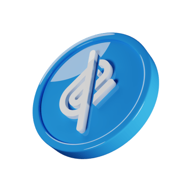Paperclip Slash Business Icon 3D Render Illustration png