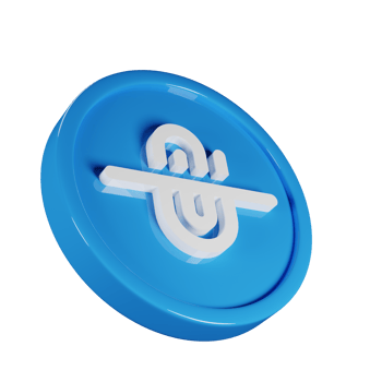 Paperclip Slash Business Icon 3D Render Illustration png