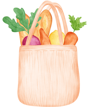 Empty Earth Eco-Friendly reusable shopping tote Bag watercolor png