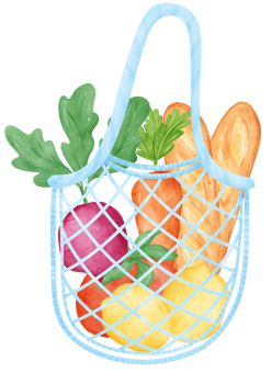 Empty Earth Eco-Friendly reusable shopping tote Bag watercolor png