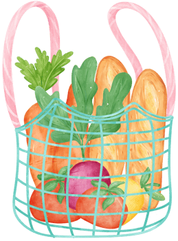 Empty Earth Eco-Friendly reusable shopping tote Bag watercolor png