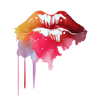 pink red lips . png