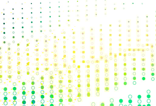 Light Green, Yellow vector template with circles.