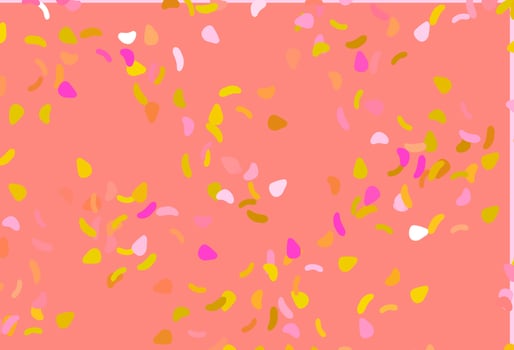 Light Pink, Yellow vector texture with random forms.