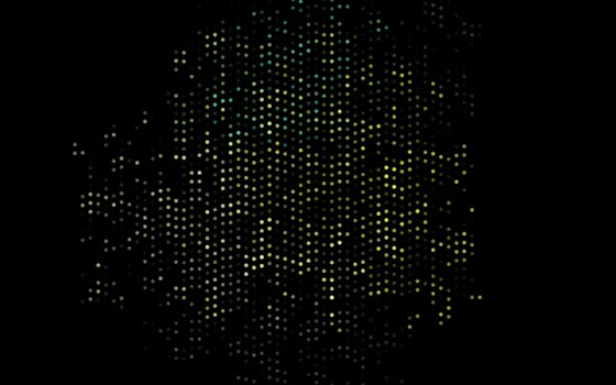 Dark Blue, Yellow vector cover with spots.