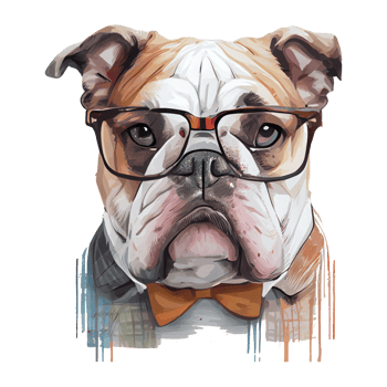 bulldog . aesthetic png