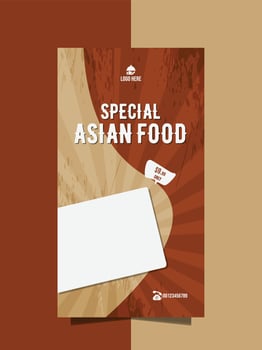 special food menu poster banner design vector