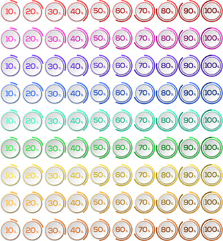 Circle Shape Loading Indicator Design vector