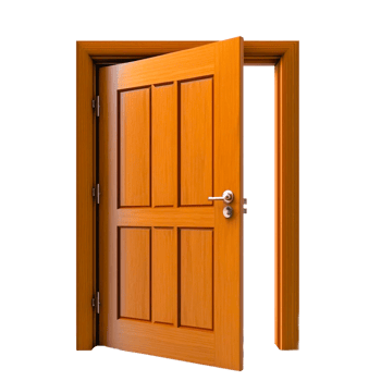 brown big door illustration png