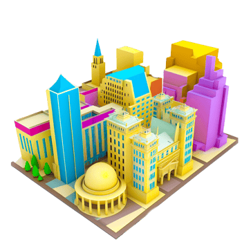 cartoon building blocks free illustration png