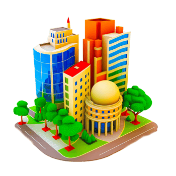 city abstract free illustration icon png