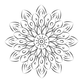 Mandala Art design in circle. Simple mandala design floral mandala art beautiful mandala artwork vector